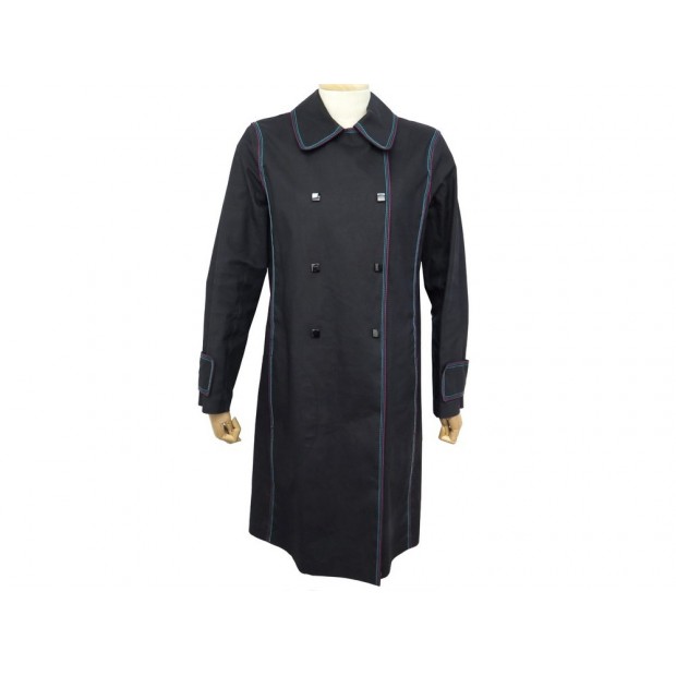 LOUIS VUITTON WATERPROOF JACKET MACKINTOSH S 38 BLACK COTTON COAT JACKET  ref.426567 - Joli Closet