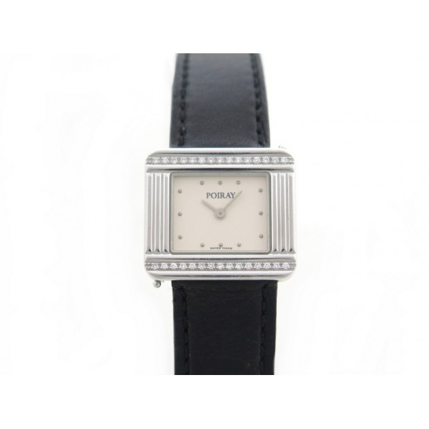 MONTRE POIRAY MA PREMIERE 16/9E DIAMANTS QUARTZ + BOITE + BRACELET 