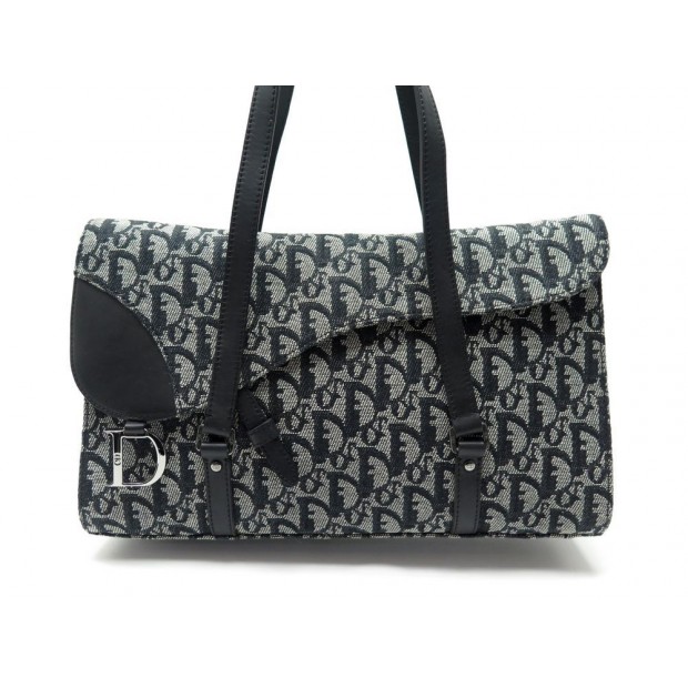 SAC A MAIN CHRISTIAN DIOR SADDLE TOILE OBLIQUE 