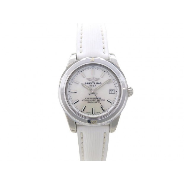 NEUF MONTRE BREITLING GALACTIC MOTHER OF PEARL W7433012 QUARTZ 36 MM ACIER 4295€