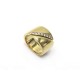 BAGUE HERMES TRACE 101904B TAILLE 53 OR JAUNE 18K ET DIAMANTS YELLOW GOLD RING