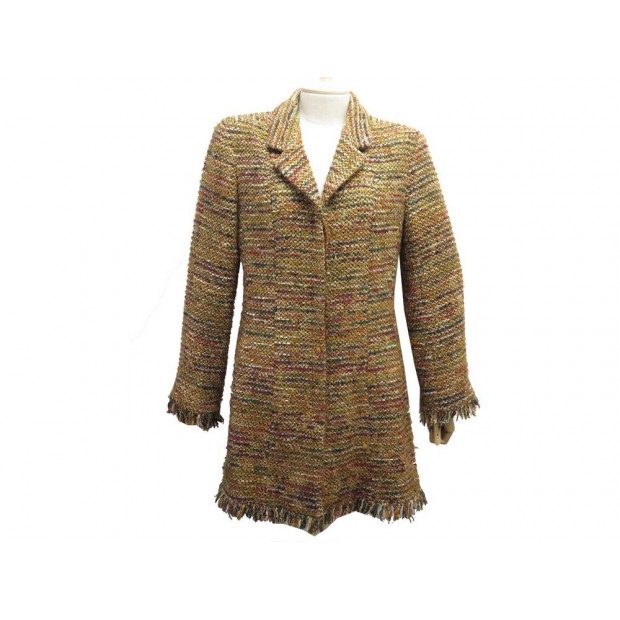 MANTEAU CHANEL P21982 TWEED CAMEL 