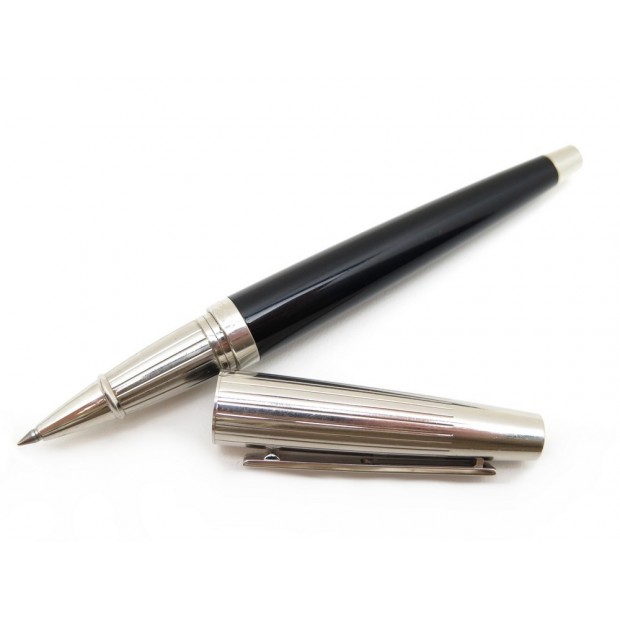 STYLO BILLE DUPONT ROLLERBALL FIDELIO 0452403 RESINE NOIR METAL + BOITE PEN 460€