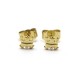 NEUF BOUCLES D'OREILLES H.STERN GRENOUILLES PUCES OR JAUNE 18K + BOITE EARRINGS