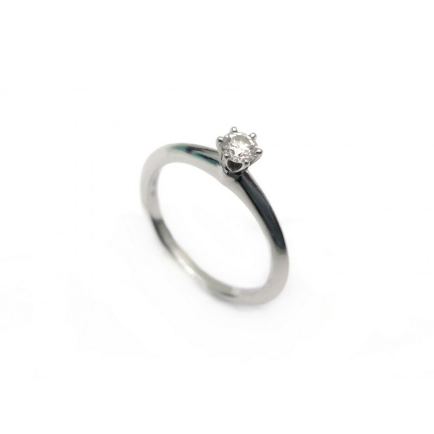 BAGUE TIFFANY SOLITAIRE DIAMANT 0.2 CARATS + BOITE + CERTIFICAT 