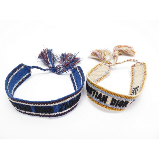 Christian Dior Bracelet Set Multicolor and White Toile de Jouy Fantastica  Embroidery | DIOR