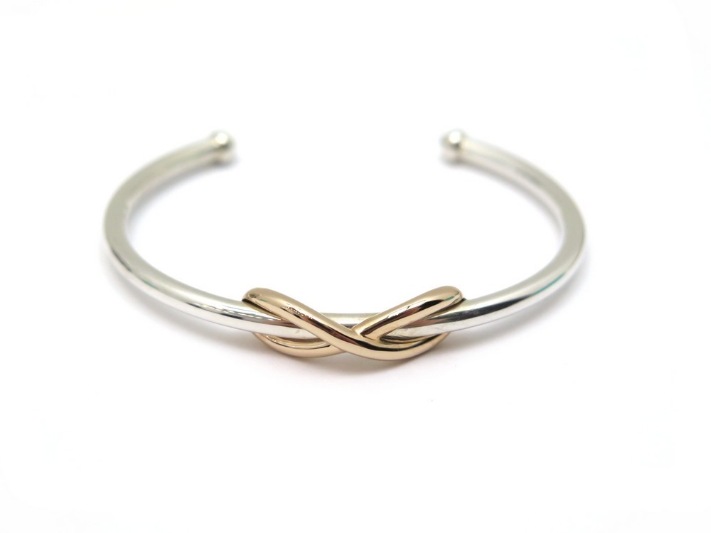 bracelet tiffany co demi jonc infinity t16 en