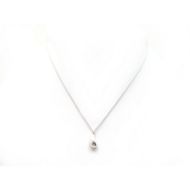 NEUF COLLIER TIFFANY & CO PENDENTIF LARME EN ARGENT 925