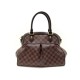 SAC A MAIN LOUIS VUITTON TREVI PM TOILE DAMIER EBENE BROWN CANVAS HAND BAG 1570€