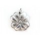 NEUF PENDENTIF BUCCELLATI EN ARGENT 925 FLEUR 