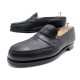 CHAUSSURES JM WESTON MOCASSINS 180 8.5F 43.5 L 44 CUIR GRAINE NOIR LOAFERS 620€