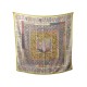 CHALE HERMES PIQUE FLEURI DE PROVENCE C. HENRY CACHEMIRE & SOIE JAUNE SHAWL 950€