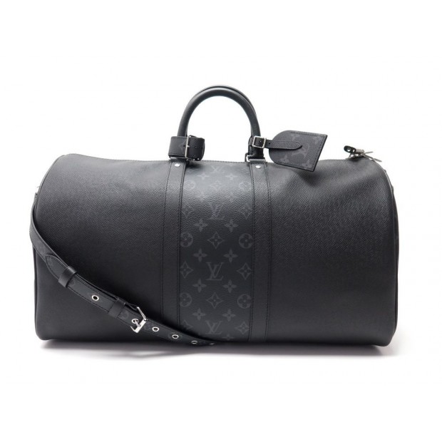 NEUF SAC DE VOYAGE A MAIN LOUIS VUITTON KEEPALL BANDOULIERE TAIGA MONOGRAM 