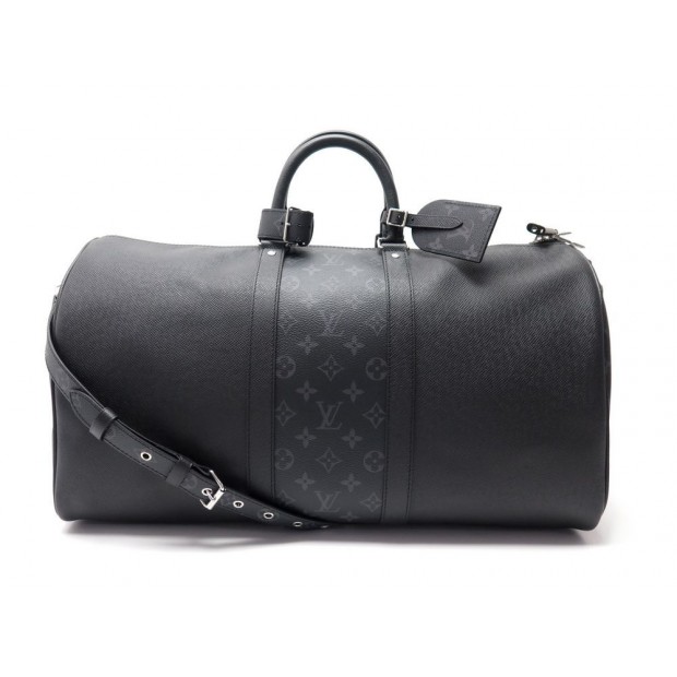 NEUF SAC DE VOYAGE A MAIN LOUIS VUITTON KEEPALL BANDOULIERE TAIGA MONOGRAM 