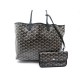 NEUF SAC A MAIN GOYARD SAINT LOUIS PM TOILE NOIR + POCHETTE BLACK CANVAS HANDBAG