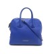 SAC A MAIN BURBERRY EN CUIR GRAINE BLEU BANDOULIERE BLUE LEATHER HAND BAG 980