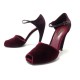 NEUF CHAUSSURES LOUIS VUITTON ESCARPINS 38 EN VELOURS BORDEAUX PUMP SHOES 660€