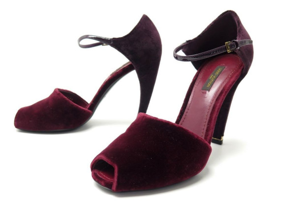  chaussures louis vuitton escarpins 38 en velours
