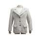 VESTE CHANEL P10811 L 42 BOUTONS LOGO CC TWEED EN COTON BLANC JACKET VEST 4200€