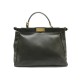 SAC A MAIN FENDI PEEKABOO L 8BN210 EN CUIR VERT OLIVE LEATHER HAND BAG 3600€