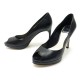 ESCARPINS CHRISTIAN DIOR BOUT OUVERT CUIR NOIR 