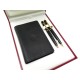 NEUF PARURE STYLO CARTIER DIABOLO BILLE & PORTE MINES + CARNET NOIR PEN 970€