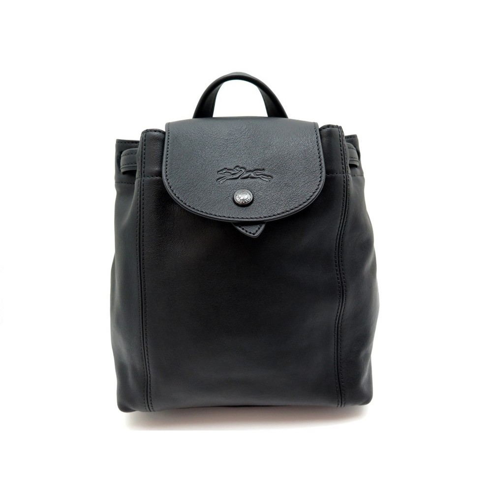 Sac à dos femme longchamp cuir noir - bagageries maroquinerie