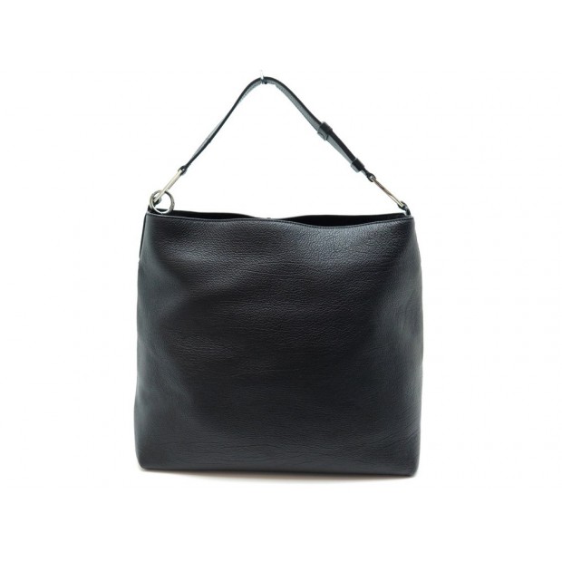 SAC A MAIN LANCEL HOBO MAX GM A07891 EN CUIR GRAINE NOIR LEATHER HAND BAG 750€