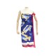 NEUF PAREO HERMES POISSONS EN COTON BLEU FOULARD NEW BLUE COTTON SCARF 420€