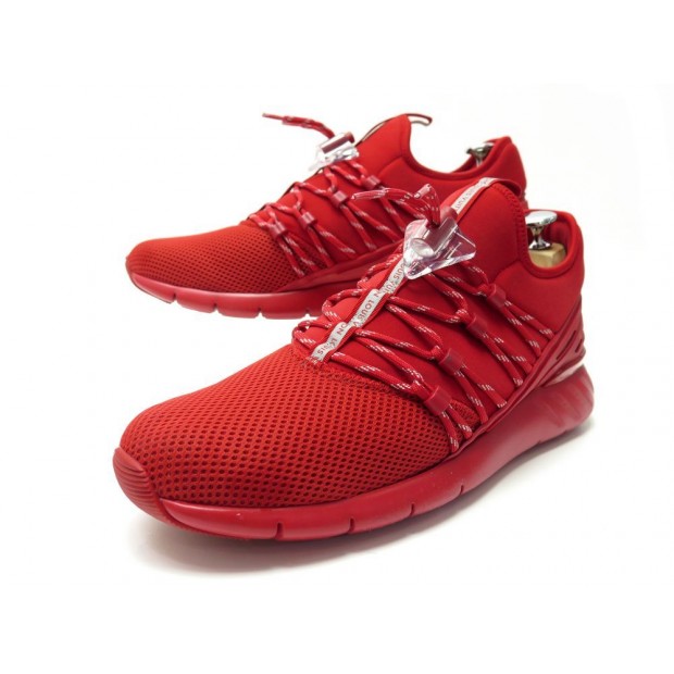 NEUF CHAUSSURES LOUIS VUITTON BASKETS FASTLANE 8.5 42.5 ROUGE RED SNEAKERS 680€
