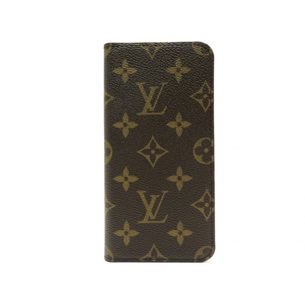 NEUF ETUI LOUIS VUITTON IPHONE 7+ 8+ EN TOILE MONOGRAM MARRON PHONE CASE 305€