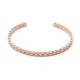 BRACELET CHANEL COCO CRUSH OUVERT MATELASSE OR ROSE 