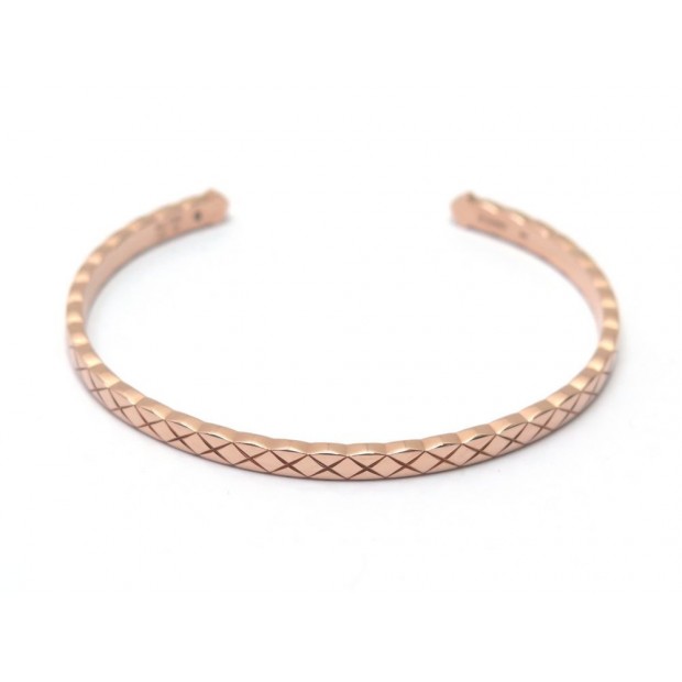 BRACELET CHANEL COCO CRUSH M MOTIF MATELASSE J11664 T16 OR ROSE GOLD JEWEL 4150€