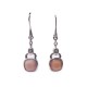 BOUCLES D'OREILLES POIRAY INDRANI EN OR BLANC DIAMANTS OPALE ROSE + BOITE 1950€