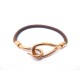 BRACELET HERMES JUMBO DORE CUIR 