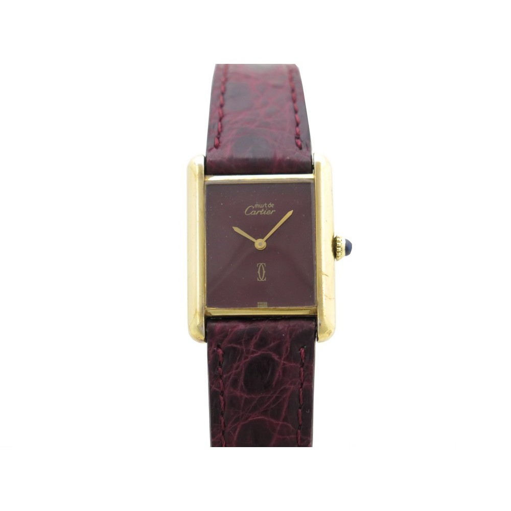 cartier vermeil tank strap