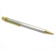 STYLO BILLE MUST DE CARTIER TRINITY EN OR & ACIER STEEL GOLD BALLPOINT PEN 335€