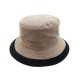 NEUF CHAPEAU HERMES BOB EN POLYESTER TAUPE TAILLE 58 MIXTE NEW HAT 305€