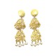 BOUCLES D OREILLE LACROIX METAL DORE 