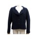 NEUF VESTE CHANEL P42610 48 XL EN LAINE BLEU MARINE NAVY BLUE WOOL JACKET 4200€