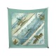 FOULARD HERMES GRONLAND LEDOUX GROENLAND EN SOIE VERT GRIS SILK SCARF 375€