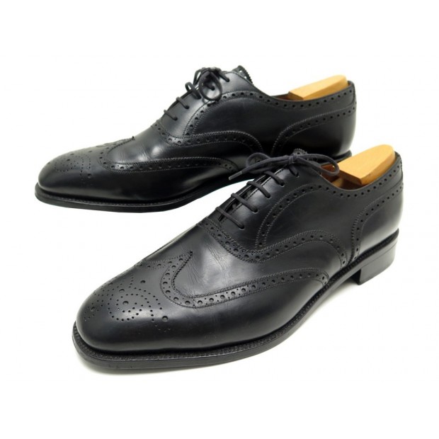 CHAUSSURES JM WESTON 376 10D 44 RICHELIEU BOUT FLEURI EN CUIR + EMBAUCHOIRS 775€