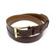 CEINTURE JM WESTON CUIR CROCO MARRON T100 