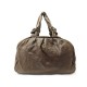 SAC DE VOYAGE A MAIN CHANEL CUIR MATELASSE MARRON 