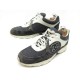 CHAUSSURES CHANEL G26582 40.5 BASKETS TOILE CUIR NOIR BLACK SNEAKERS SHOES 950€