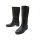  BOTTINES CHANEL CAOUTCHOUC T37 