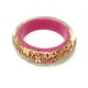 BRACELET LOUIS VUITTON INCLUSION GM MONOGRAM T19 EN RESINE ROSE PINK JEWEL 435€