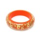 NEUF BRACELET LOUIS VUITTON INCLUSION GM MONOGRAM T19 RESINE ORANGE JEWEL 435€