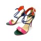 CHAUSSURES CHRISTIAN LOUBOUTIN 39 SANDALES A TALONS CUIR VERNIS MULTICOLORE 815€