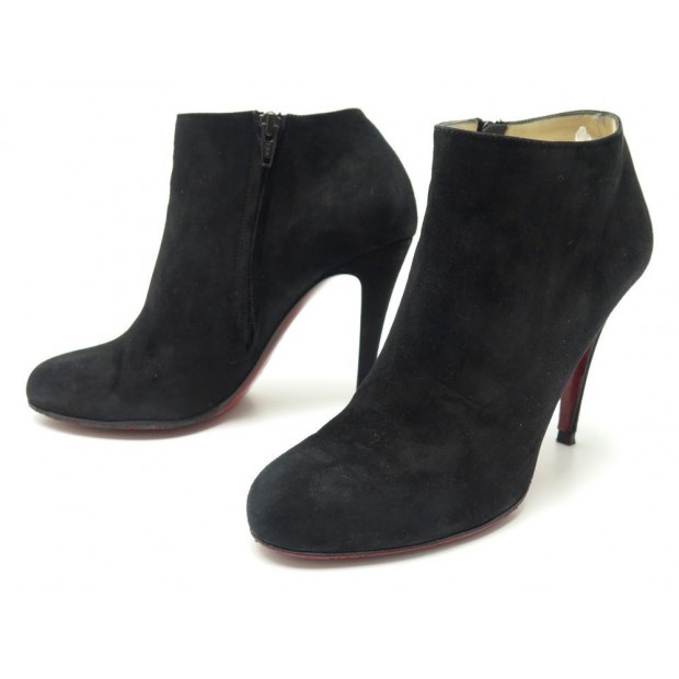 CHAUSSURES CHRISTIAN LOUBOUTIN BELLE LOW BOOTS DAIM 